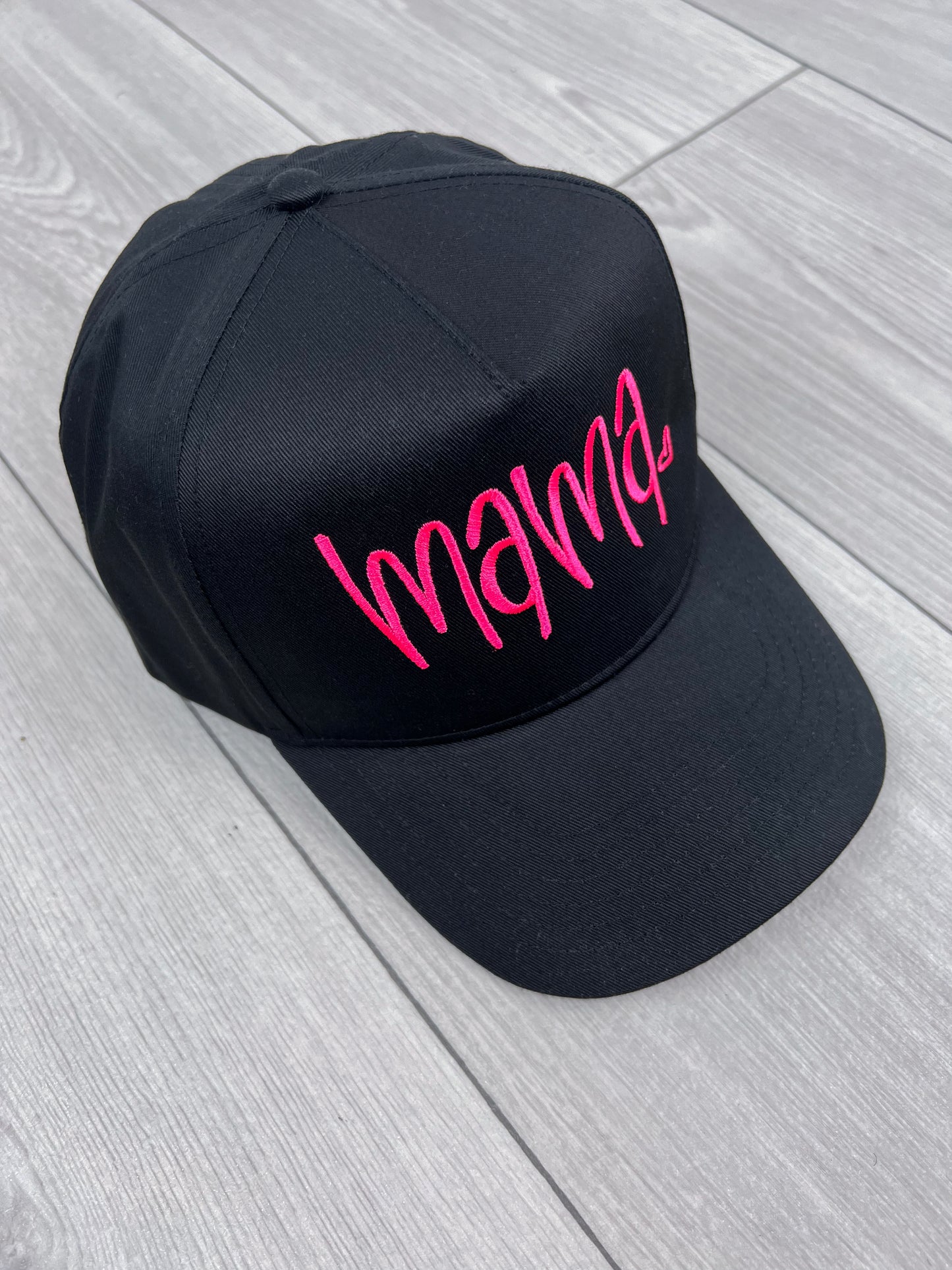 Handwritten Mama Heart Embroidered Hat