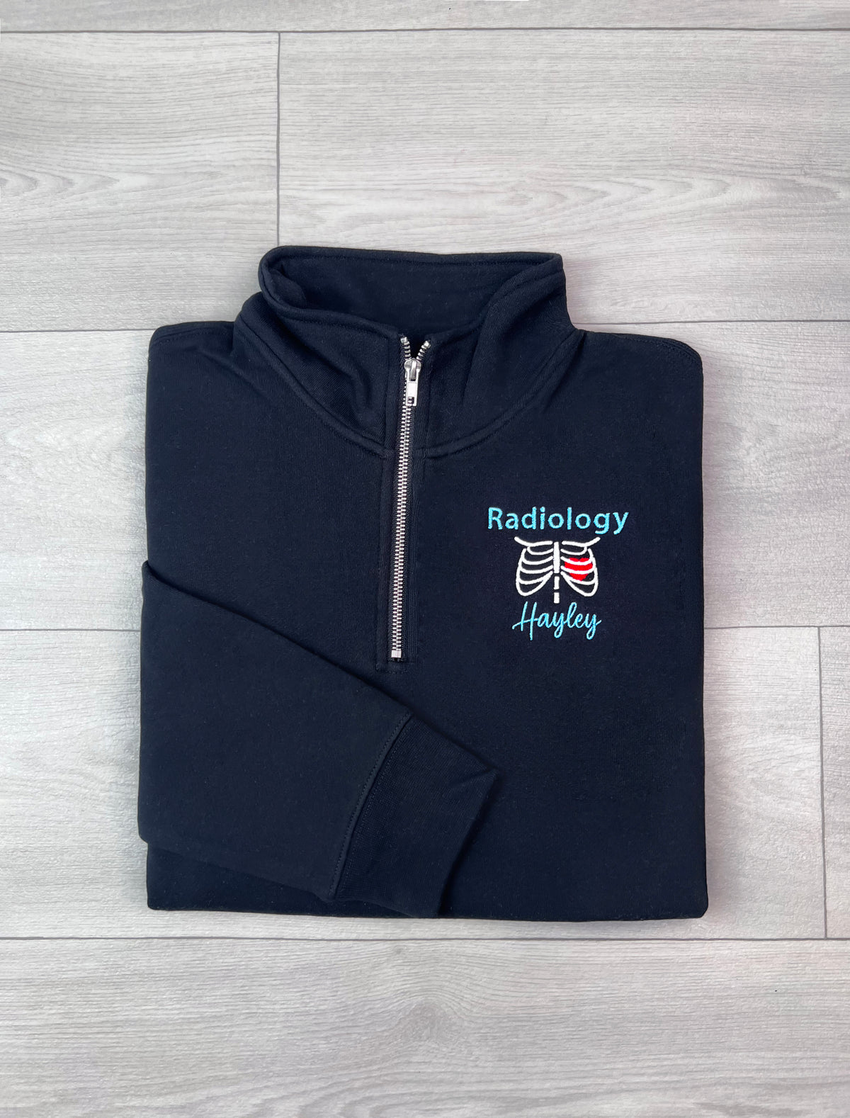 Radiology Heart Quarter Zip