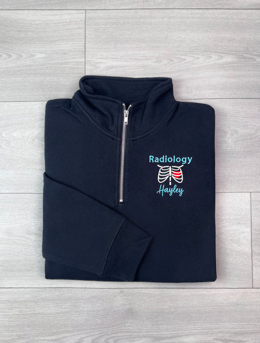 Radiology Heart Quarter Zip