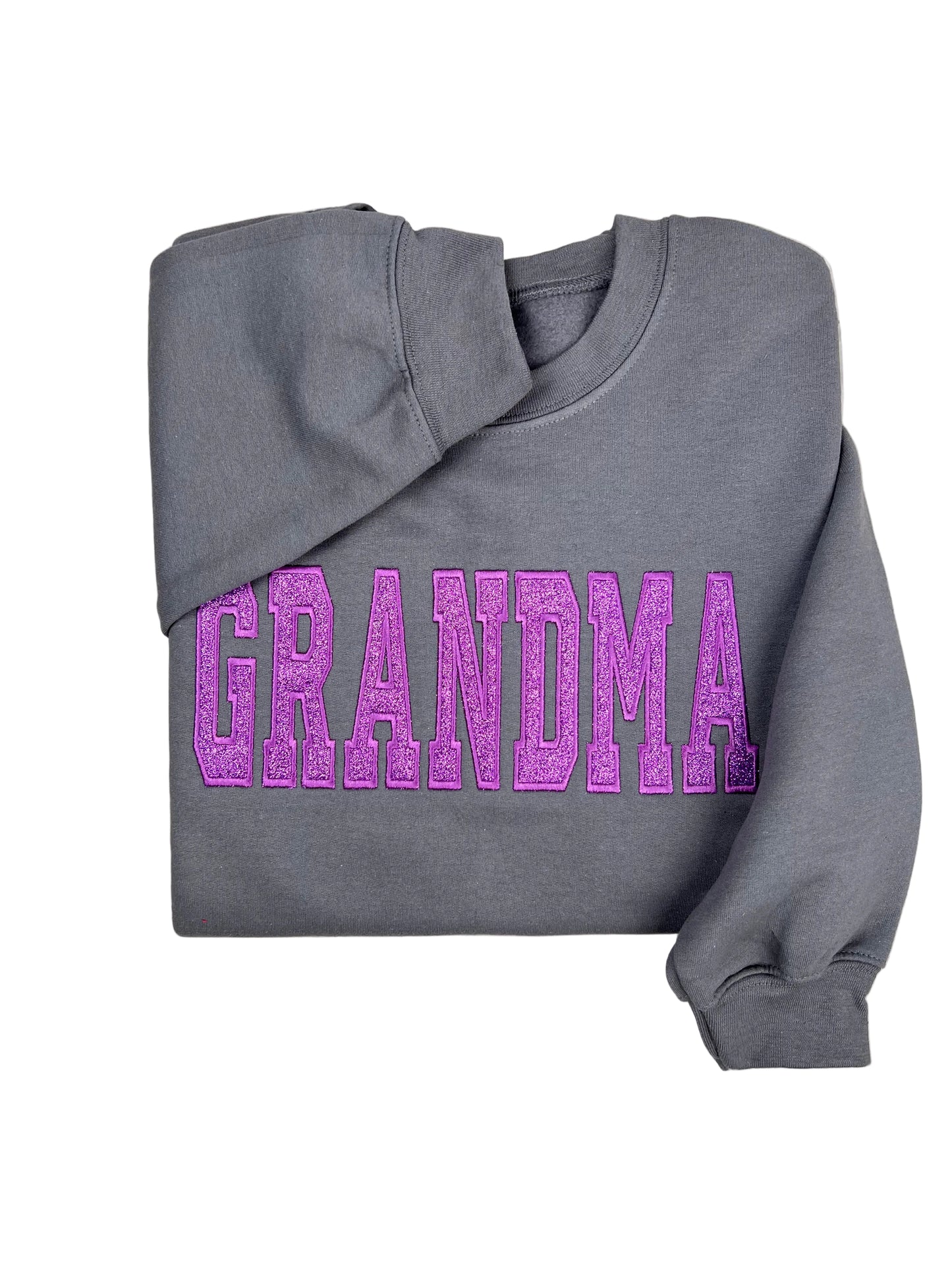 Grandmother Glitter Embroidered Sweatshirt