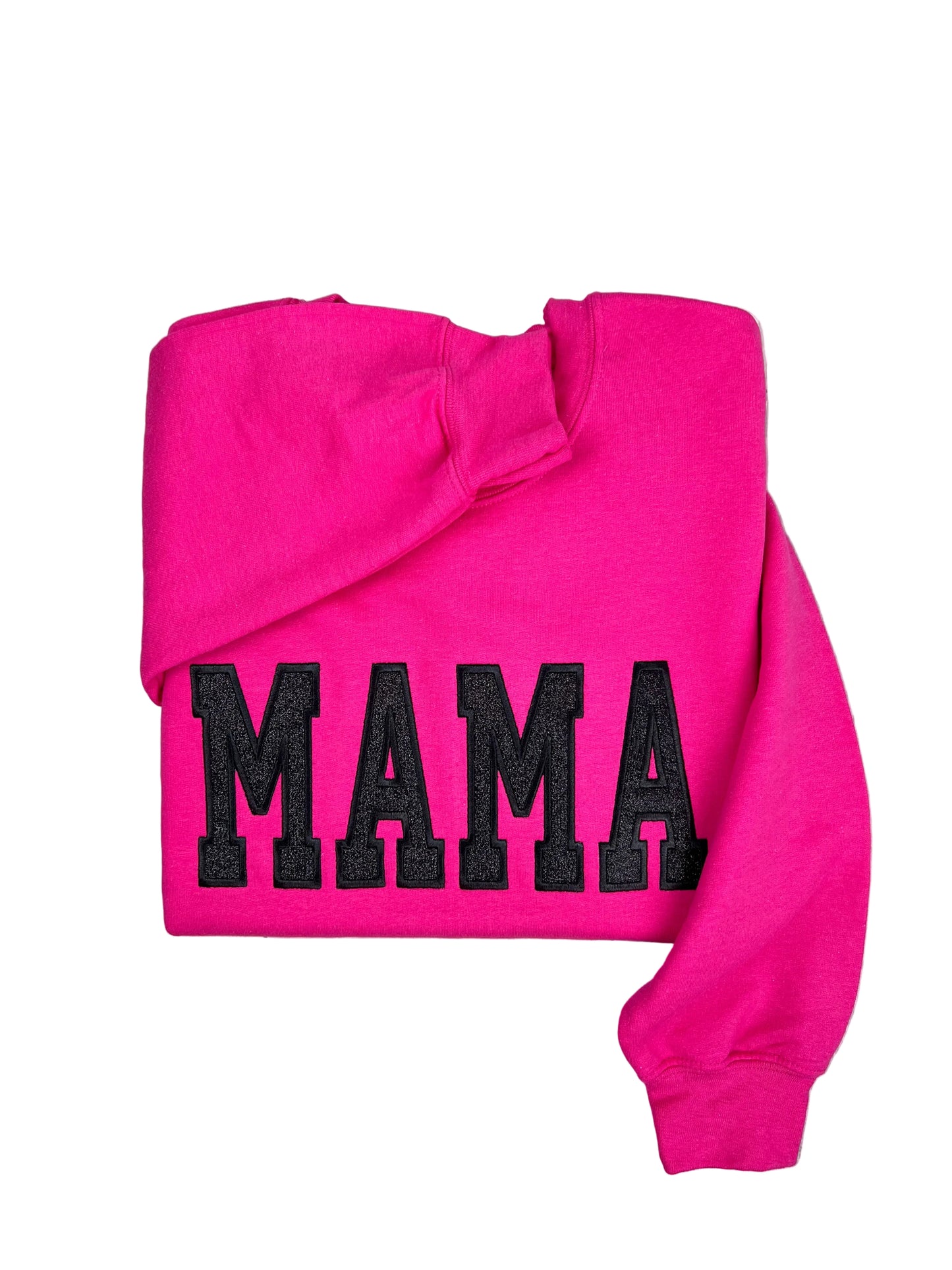 MAMA Glitter Embroidered Sweatshirt
