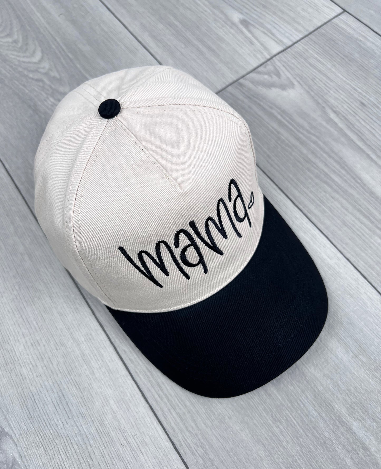 Handwritten Mama Heart Embroidered Hat