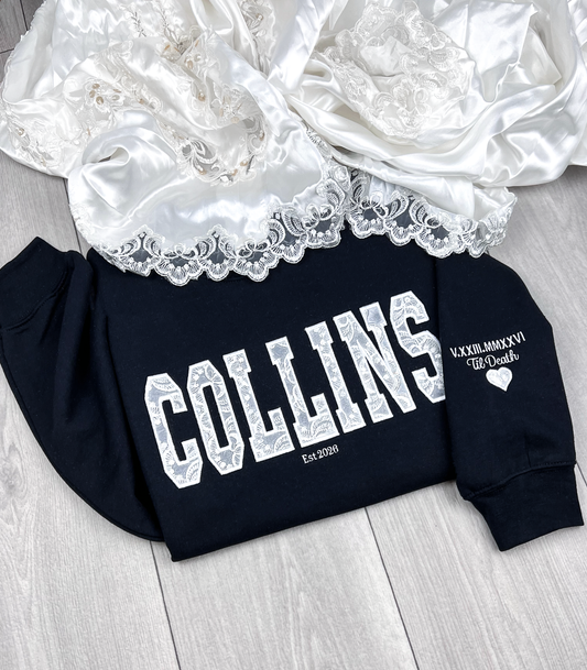 Wedding Dress Keepsake Applique Sweatshirt