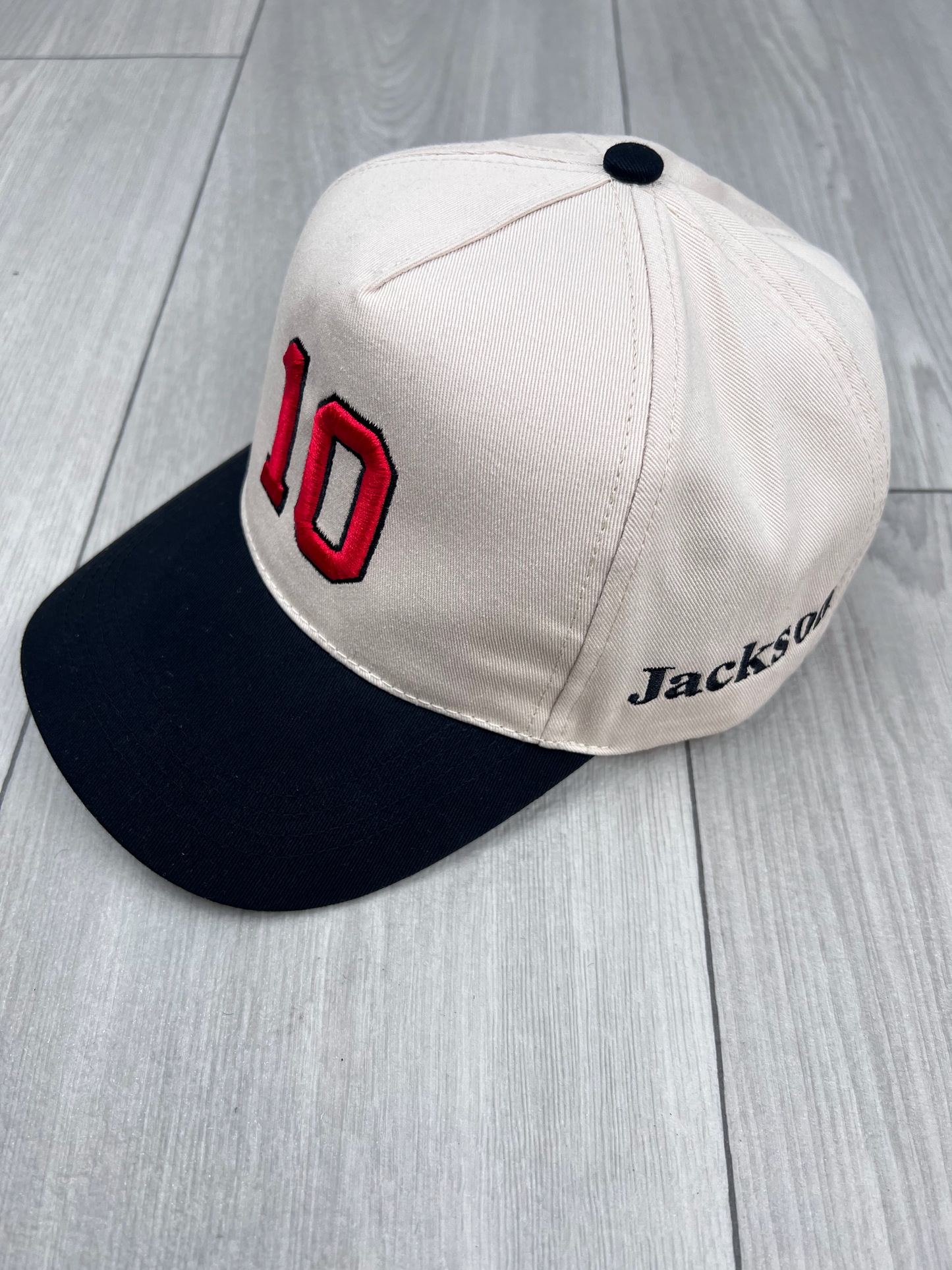 Custom Puff Sports Number Embroidered Hat