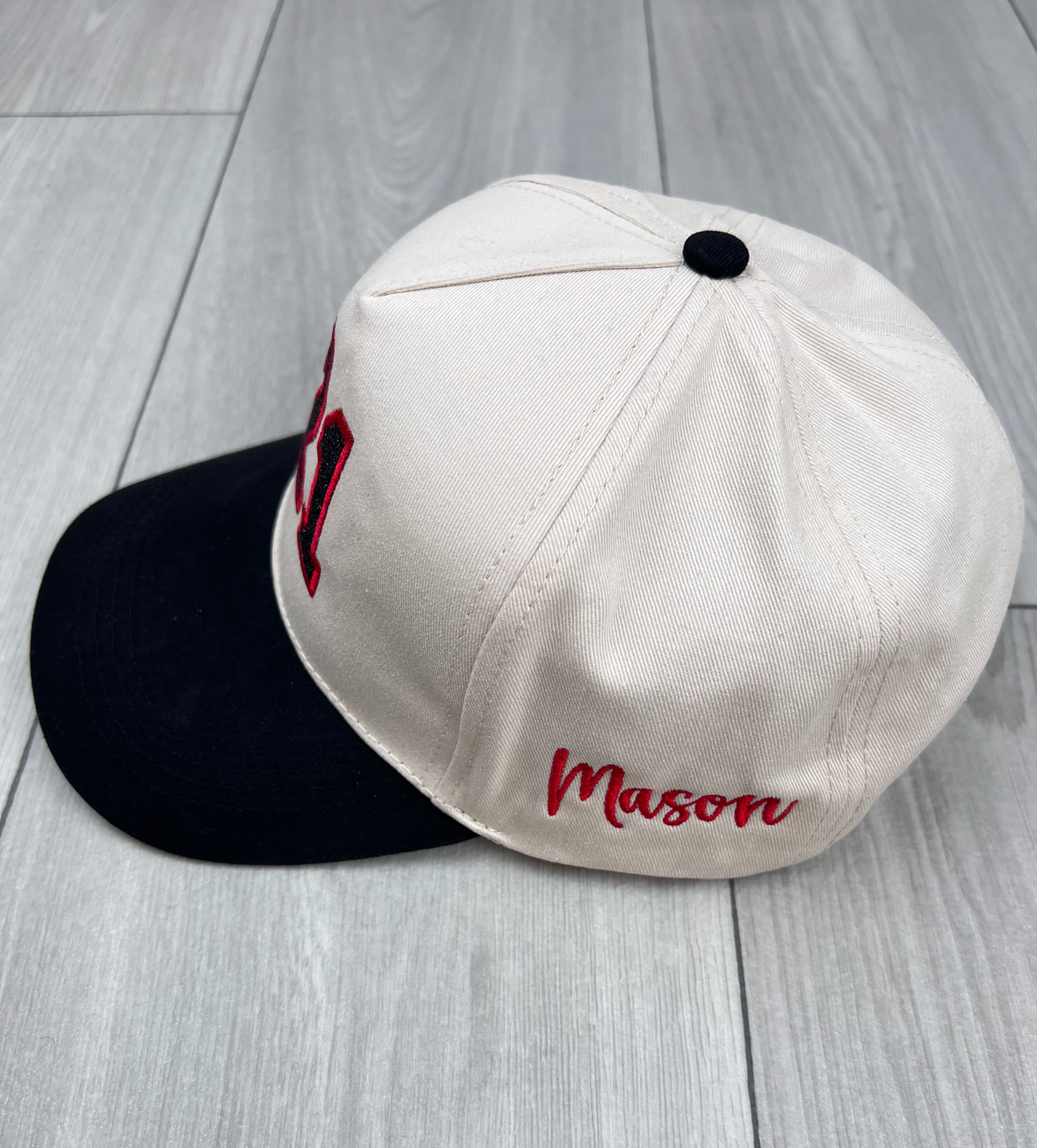 Custom Glitter Sports Number Embroidered Hat