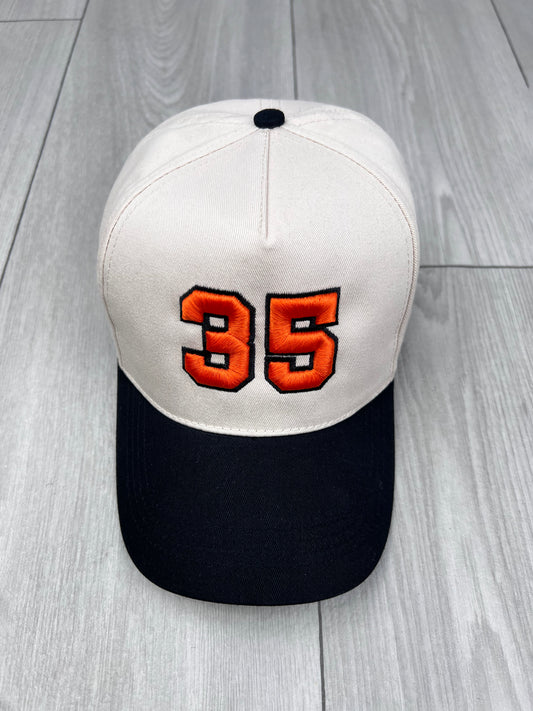 Custom Puff Sports Number Embroidered Hat