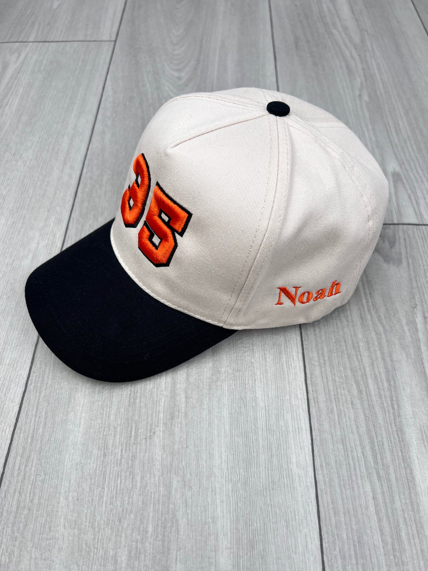 Custom Puff Sports Number Embroidered Hat